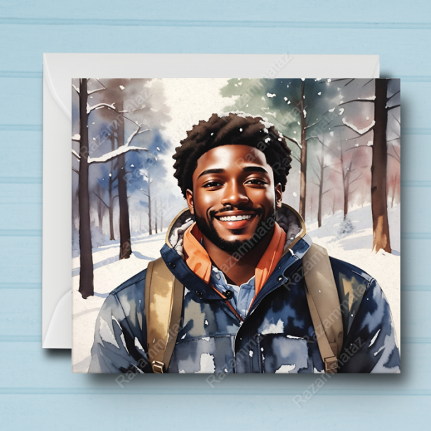 Black Man O Christmas Card